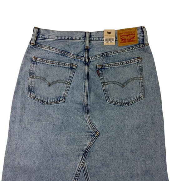 Levi’s Premium Iconic Long Denim Maxi Skirt  Blue Size 30 / 10 / Medium NWT - Picture 7 of 15
